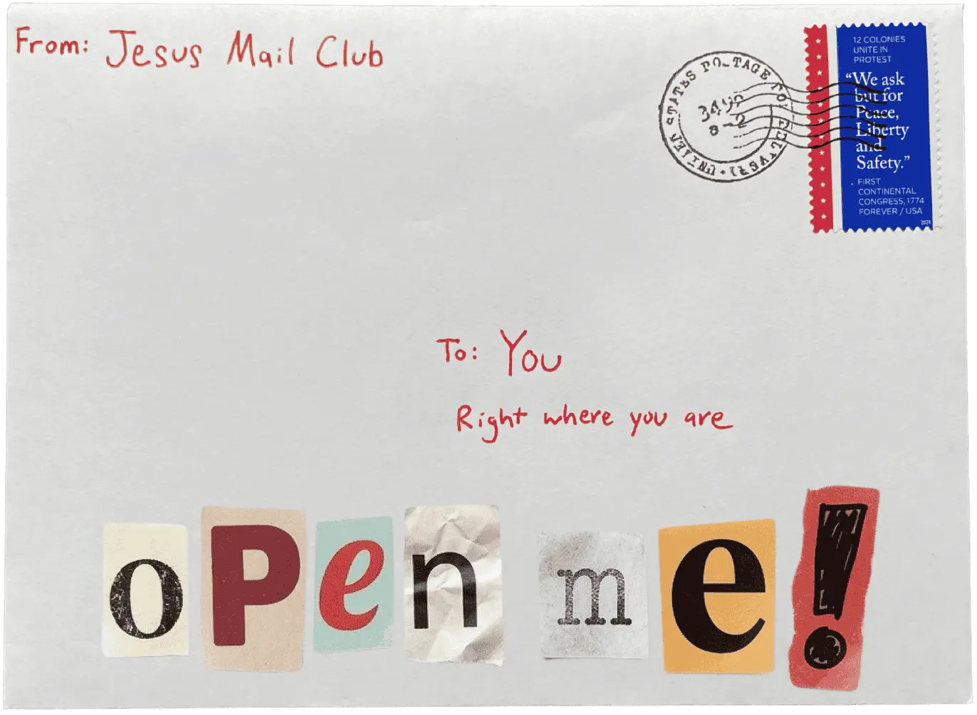 A closed envelope
